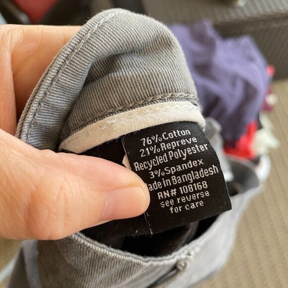 RSQ Mid Length Chino Shorts Mens Size 40 Gray Pockets - Picture 5 of 5